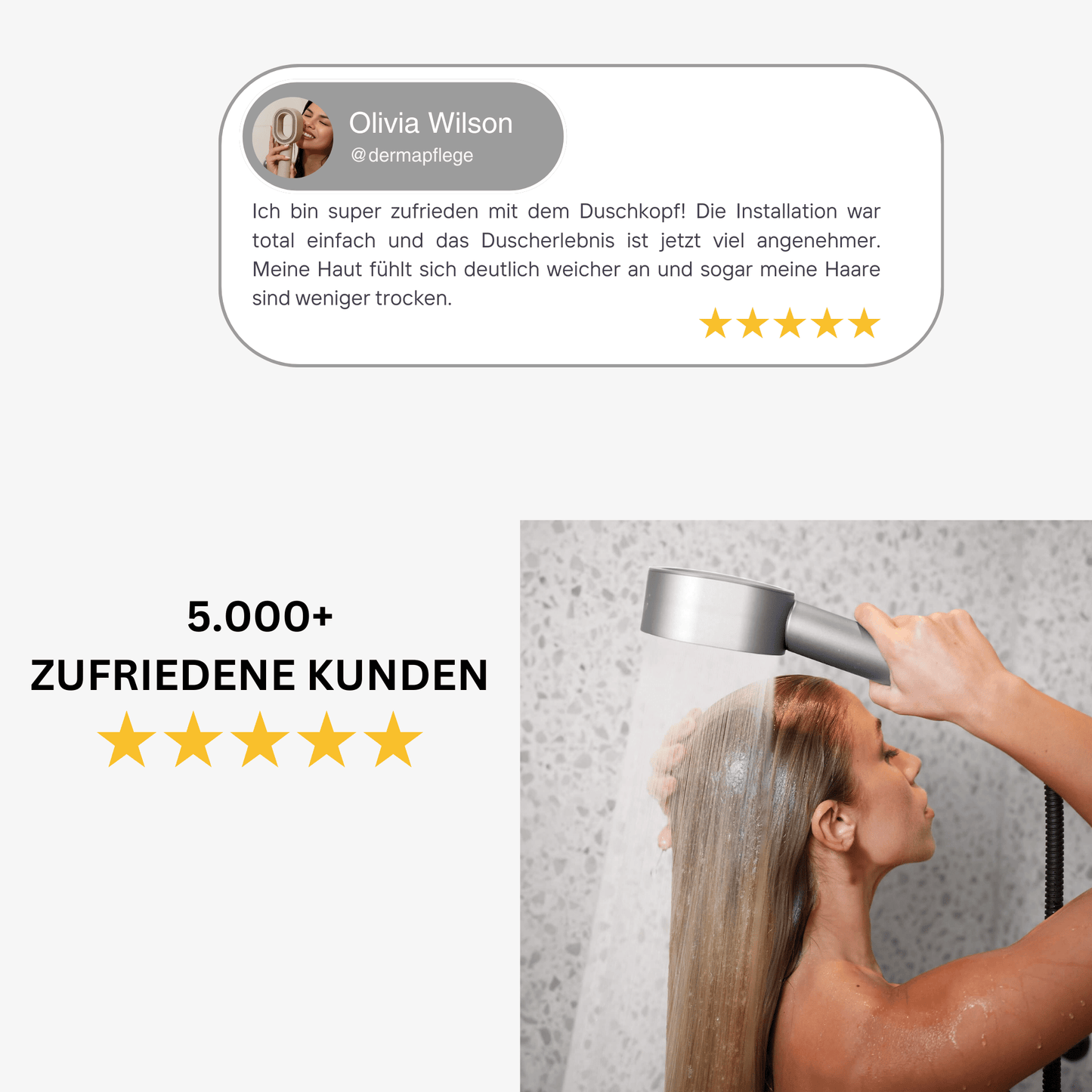 DermaPflege™ 3in1 Duschkopf